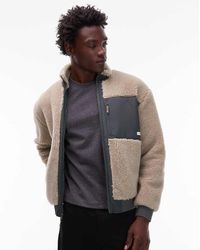 Element - Oak Sherpa Zip Through Fleece - Lyst