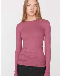 Tezenis - Long Sleeve Round Neck Ribbed Top - Lyst
