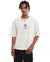 Pull&Bear - – strukturiertes t-shirt - Lyst