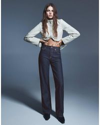 Pull&Bear - Straight wide-leg jeans - Lyst