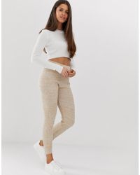 ASOS Pantalones de punto en hilo retorcido - Negro