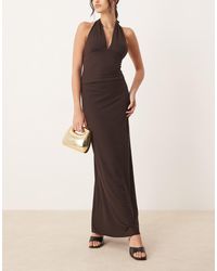 Gina Tricot - Jupe longue drapée d'ensemble en jersey doux - Lyst