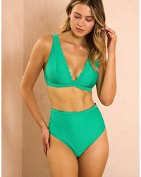 Peek & Beau - Jade Scallop High Waist Bikini Brief - Lyst