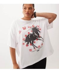 ASOS - Asos Design Curve Oversized T-shirt With Lucky Star Rodeo Graphic - Lyst