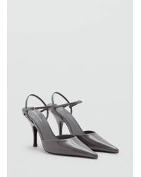 Mango - Sling Back Shoes With Cross Strap Heel - Lyst