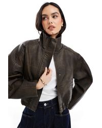 ASOS - – strukturierte bomberjacke - Lyst
