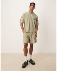 ASOS - Oversized Knitted Short Co-ord - Lyst