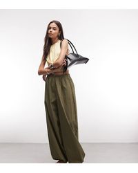 ASOS - Asos Design Tall Cotton Nylon Blend Pull On Balloon Trousers - Lyst