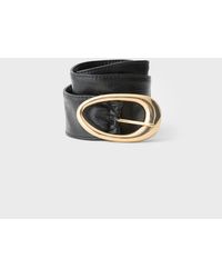 Stradivarius - Oval Buckle Cummerbund Belt - Lyst