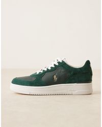 Polo Ralph Lauren - Masters Court Suede And Leather Trainers - Lyst