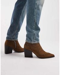 ASOS - Western Chelsea Boots - Lyst