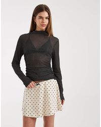 Daisy Street - Low Rise Jersey Mini Skort - Lyst