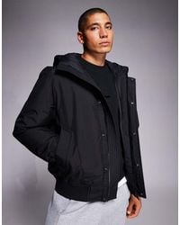 BOSS - Osis Padded Hooded Heavyweight Bomber Jacket - Lyst