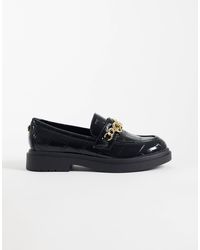 Steve Madden - Pre Launch Loafers With Gold Chain - Lyst