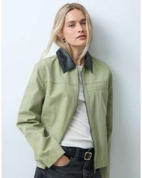 ONLY - Canvas Jacket With Contrast Collar - Lyst