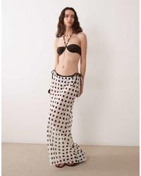 Miss Selfridge - Beach Chiffon Bias Cut Maxi Skirt - Lyst