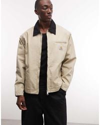 Carhartt - Og Detroit Jacket With Contrast Collar - Lyst