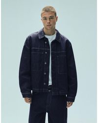 Pull&Bear - Jeansjacke mit taschen - Lyst