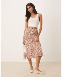 Glamorous - Bias Cut Midi Skirt - Lyst