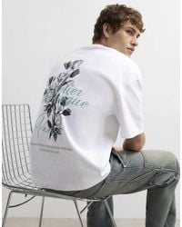 River Island - Oversized Fit Cotton Floral T-Shirt - Lyst