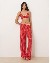 Abercrombie & Fitch - Pointelle High Rise Pyjama Bottoms Co-Ord - Lyst