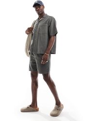 Only & Sons - Short d'ensemble facile à enfiler en velours milleraies - Lyst