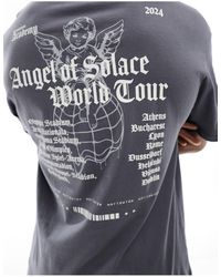 ADPT - T-shirt oversize avec imprimé angel of solace au dos - foncé - Lyst