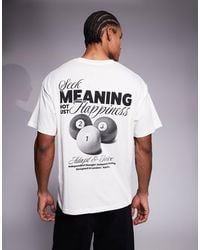 ADPT - Oversized T-Shirt With Snooker Back Print - Lyst