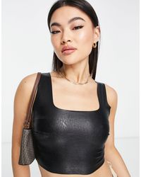Commando - Faux Leather Crop Top - Lyst