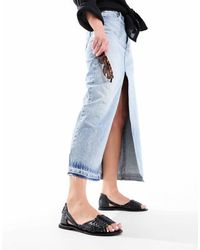 ASOS - Francis Leather Woven Flat Sandals - Lyst