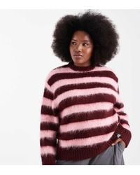 Renee Studio - Plus Exclusive Fluffy Crew Neck Jumper - Lyst