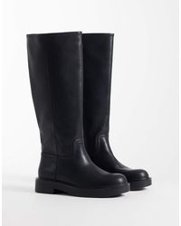 ASOS - Cerys Chunky Pull On Riding Knee Boots - Lyst