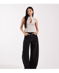 ASOS - Asos Design Tall High Waisted Barrel Leg Jeans - Lyst