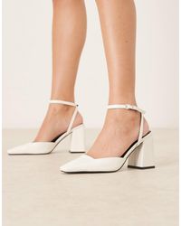 Raid - Cordeliya - chaussures en pu à talon carré et bride arrière - Lyst