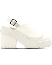 Converse - Sandalias Con Plataforma Y Tacón Chuck 70 De Luxe De -Marrón - Lyst
