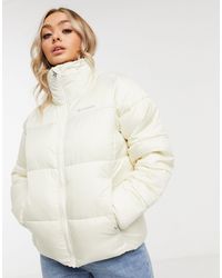 womens columbia long puffer coat