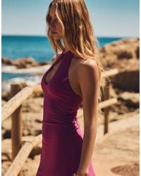 Bershka - – kleid im quipao-stil - Lyst