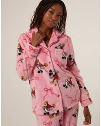 Skinnydip London - Disney Mickey Mouse Bow Fleece Pyjama Set - Lyst