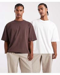 ASOS - Essentials 2 Pack Oversized T-shirts - Lyst