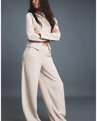 Stradivarius - Soft-Touch Barrel Jogger Trousers - Lyst