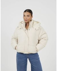 Brave Soul - Oversized Hooded Short Puffer Jacket - Lyst
