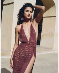 Flook - The Label Zahira Crochet Maxi Beach Dress - Lyst