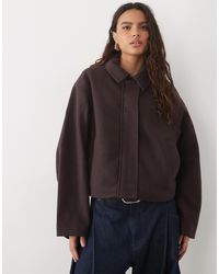 ASOS - Formal Top Collar Cropped Jacket - Lyst