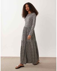 Wednesday's Girl - Smudge Spot Midaxi Dress - Lyst
