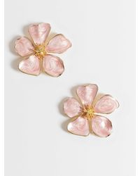 Accessorize - Enamel Statement Flower Stud Earrings - Lyst