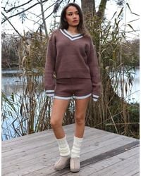 SIMMI - Layla Knitted Mini Shorts - Lyst