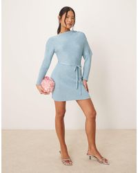Never Fully Dressed - Petite – schulterfreies mini-strickkleid - Lyst
