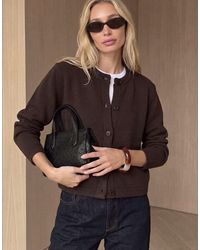 NA-KD - Knitted Round Neck Cardigan - Lyst