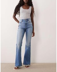 River Island - Sculpt Flare Jeans - Lyst
