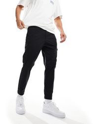 BOSS - Pantalones Cargo Negros T-Urbanex De - Lyst